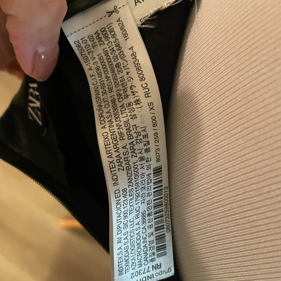 Zara faux leather high waisted pencil skirt NWOT - Picture 9 of 11